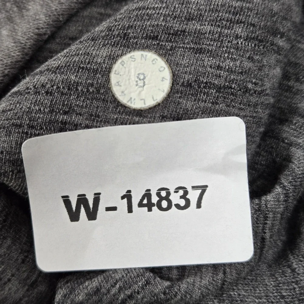 Lululemon Women Jacket 8 Gray Scuba Full Zip Hoodie READ